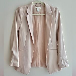 H&M Women’s Blush Blazer, Minimalist Business Casual, Size 6